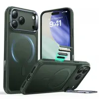 Husa MagSafe pentru Apple iPhone 17 Pro Max, ESR, Classic Hybrid, Verde Satinata