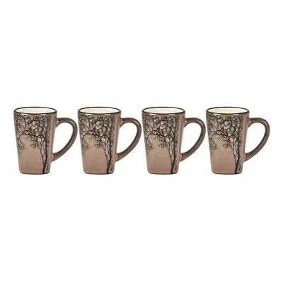 Căni roz-deschis 4 buc. pentru espresso din gresie 100 ml Hela – Villa Collection