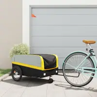 Gossi remorca pentru biciclete, negru si galben, 45 kg, fier
