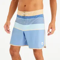 Șort de baie semi-lung surf 18" 500 Marin Albastru Bărbați