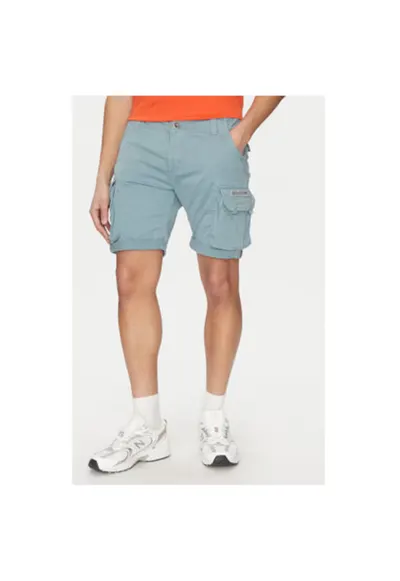 Pantaloni scurti barbati 176203 - Bumbac - Albastru - Albastru