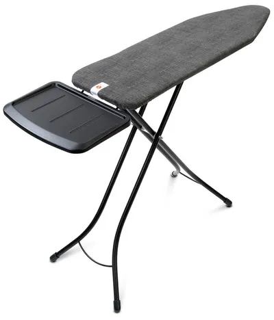 Masă de călcat cu suport pentru generator de abur Brabantia - Denim Black, B 124 x 38 cm