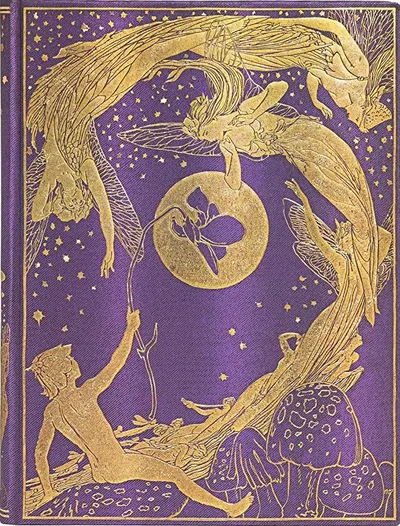 Carnețel Paperblanks Violet Fairy - 18 х 23 cm, 72 de coli de hârtie, cu linii largi