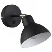BAROQUE Corp de iluminat aplica negru crom 230V E27 28W