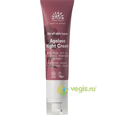 Crema de Noapte pentru Toate Tipurile de Ten cu Ulei de Macese si Extract de Centella Asiatica 50ml