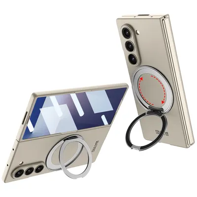 Husa Magnetic Ring, Inel suport MagSafe pentru Samsung Galaxy Z Fold7, Protectie antisoc, Auriu Engros