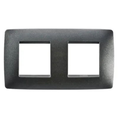 Placa ornament CProiector HORUS ONE - IN PAINTED TECHNOPOLYMER - 2+2 modul HORIZONTAL - SLATE - CProiector HORUS