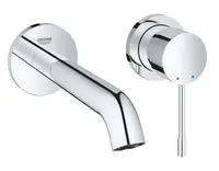Baterie lavoar Grohe Essence 29192001, 1/2 inch, pe perete, L 183 mm, necesita valva, Crom