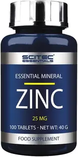 Essentials Zinc, 25 mg, 100 tablete, Scitec Nutrition