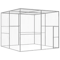 Gossi cusca pentru pisici, 3x3x2,5 m, otel galvanizat