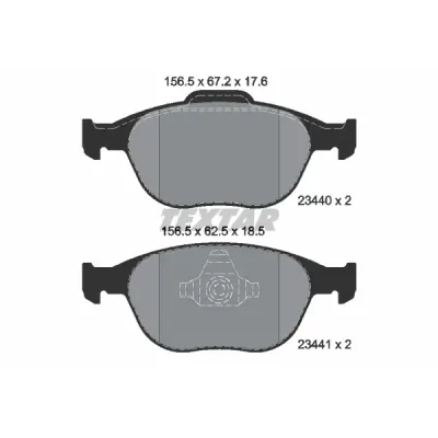 Set placute frana, frana disc TEXTAR 2344004