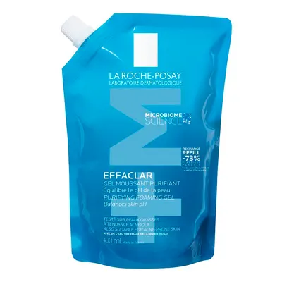 Rezerva Gel spumant de curatare purifiant pentru ten gras cu tendinta acneica Effaclar +M, La Roche-Posay | 400 ml