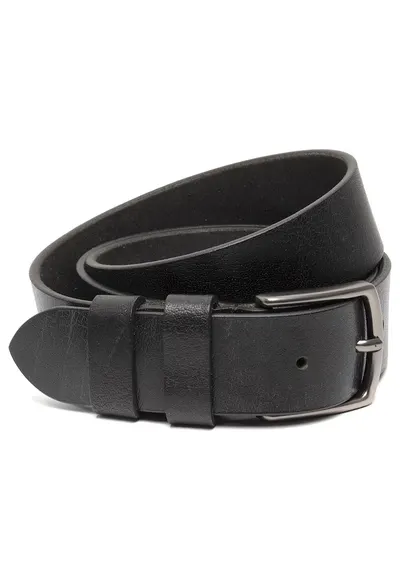 Curea piele naturala neagra - 105 cm - Morrison