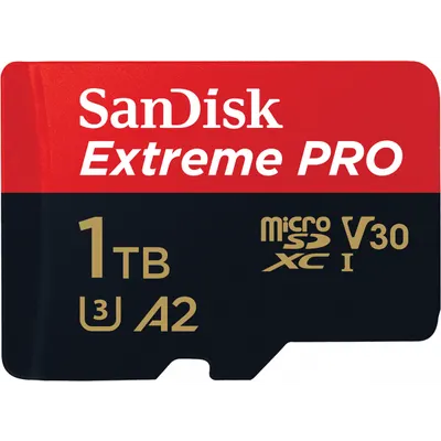 Card Memorie microSDXC SanDisk Extreme Pro, 1TB, Clasa 10 / UHS-1 U3, Cu Adaptor SDSQXCD-1T00-GN6MA