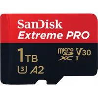Card Memorie microSDXC SanDisk Extreme Pro, 1TB, Clasa 10 / UHS-1 U3, Cu Adaptor SDSQXCD-1T00-GN6MA
