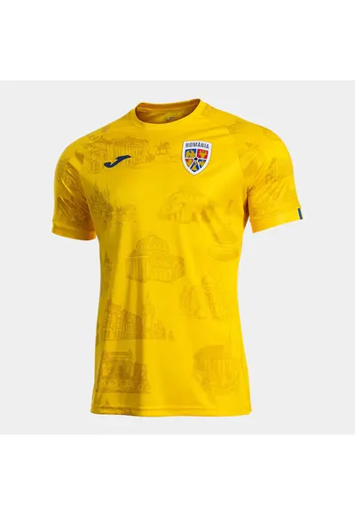 Tricou oficial de incalzire FRF Nationala Romaniei - Galben