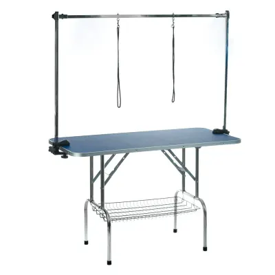 Masa de toaletare pliabila pentru caini si pisici, dimensiune XXL, 2 lese, sarcina maxima 80 kg