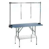 Masa de toaletare pliabila pentru caini si pisici, dimensiune XXL, 2 lese, sarcina maxima 80 kg