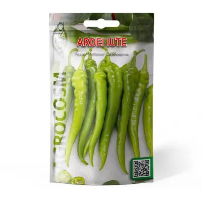 Seminte Ardei Iute Verde Sigaretta Bionda, 45 Boabe, Agrocosm