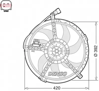 Ventilator radiator potrivit MINI (R56), CLUBMAN (R55), COUNTRYMAN (R60), PACEMAN (R61) 1.6 1.6D 11.06-10.16