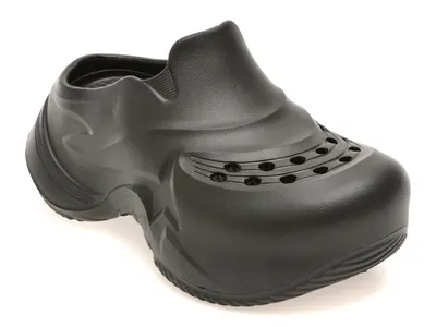 Papuci GRYXX negri, E257, din pvc