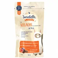 Recompense pisici, Sanabelle Snack, Peste si Smochine, 55 g