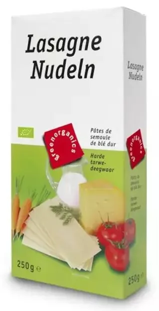 Foi de lasagna organice, 250 g, Green
