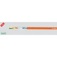 Cablul de semnalizare rezistent la foc Helukabel JE-H(St)H Bd FE180/E30-E90 2x2x0.8 mm terta portocaliu