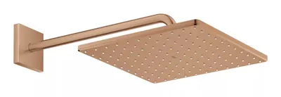 Dus fix Grohe Rainshower 310 Cube, 26564DL0, montare pe perete, 1 functie, 310 mm, brat, Cupru mat