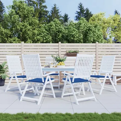 Gossi perne scaune gradina 6 buc. albastru 50x50x3 cm tesatura oxford