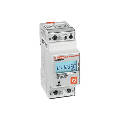 Contor Monofazat, Mid Certified, Non Expandable, 63a Direct Connection, 2u, 1 Programmable Static Output, Multi-Measerements, 230vac