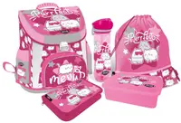 Set școlar Lizzy Card KitTok Stars Purrfect - Ghiozdan, penar, sac de sport, sticlă de apă și caserolă pentru mâncare