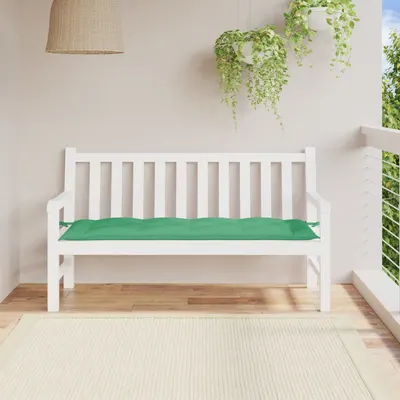 vidaXL Pernă bancă de grădină, verde, 150x50x7 cm, material oxford