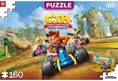 Puzzle Good Loot din 160 de piese - Crash Team Racing Nitro-Fueled