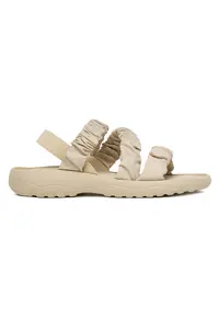 Sandale bej - textil - piele ecologica - Bej