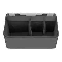 Organizator multifunctional, Lionelo, Sidepocket M, 43x15x23 cm, 3 compartimente, Universal, Constructie ranforsata, Gri