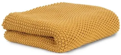 Pătură tricotată Bonjourbebe - Organic, galben