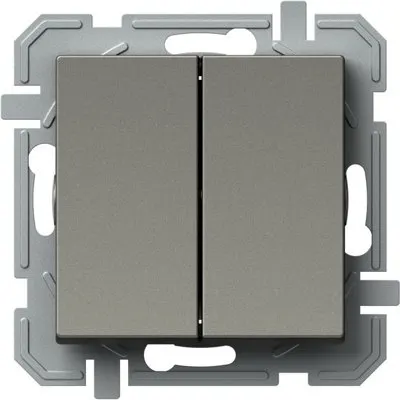 Logiq Intrerupator Dublu 1P 10A 250V Titan, TEM Modul TEM-SQ50TIXO-U