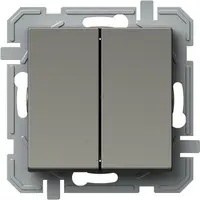 Logiq Intrerupator Dublu 1P 10A 250V Titan, TEM Modul TEM-SQ50TIXO-U