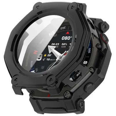 Husa Techsuit Defense360 Pro pentru Amazfit T-Rex 3 Pro 48mm, Neagra