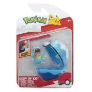 Pokemon Set 2 figurine Clip n Go, Totodile & Dive Ball W10