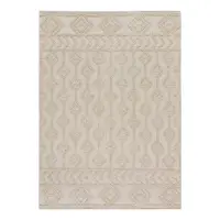 Covor crem lavabil/țesut manual din bumbac reciclat 120x170 cm Pamuk – Universal