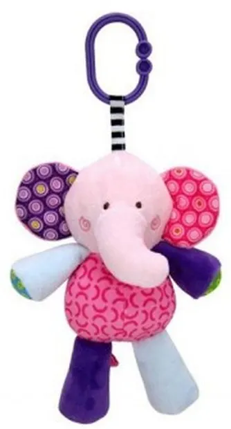 Jucarie muzicala Lorelli Toys - Elefant, roz