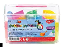 Plastilina 12 culori/set +14 accesorii modelaj, Daco
