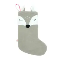Ciorap de Crăciun pentru cadouri – Santa Boot silver grey - Default Title