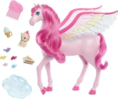 Barbie a Touch of Magic Pegas cu efecte de sunet si lumini