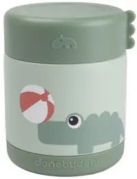 Termos pentru mâncare Done by Deer - Playground, verde, 300 ml