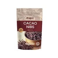 Miez din boabe de cacao criollo bio 200g Dragon Superfoods
