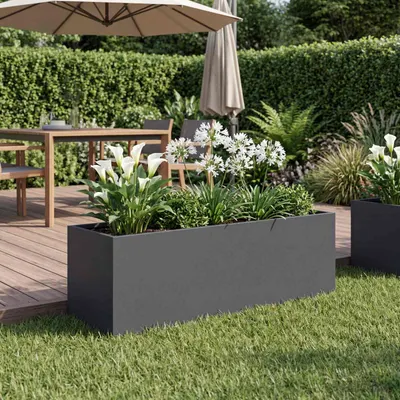 vidaXL Vază pentru Grădină Antracit 40 x 20 x 20 cm