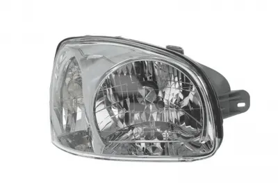 Far Dreapta (H4, manual, fara motoras, culoare insert: cromat, culoare semnalizator: transparent) potrivit HYUNDAI SANTA FE I -02.06